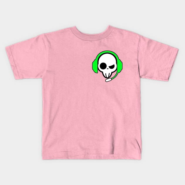 Gamer Skull Alt Kids T-Shirt by Gamers Gear